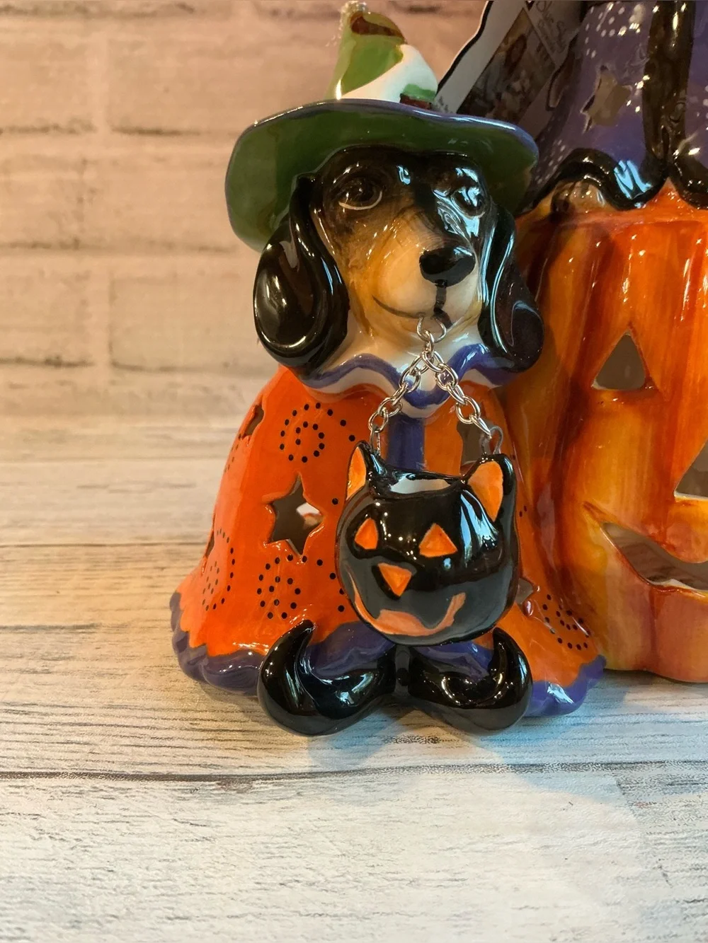 Blue Sky Clayworks Harry and Hermione Dachshunds Tealight Holder